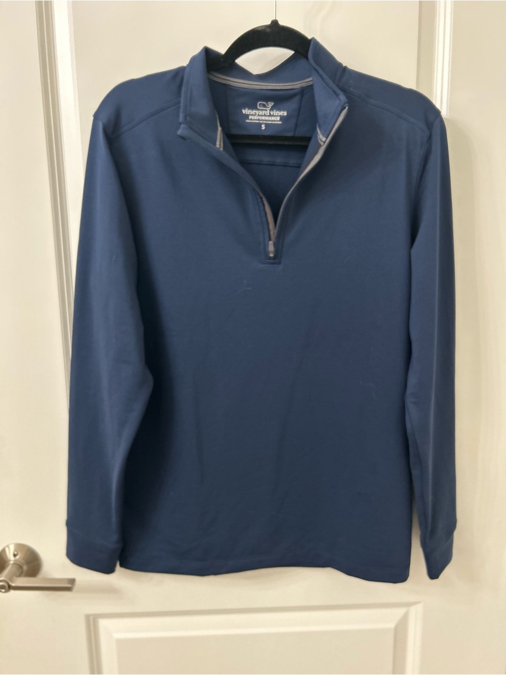 Vineyard Vines Women’s Navy Quarter-Zip Pullover Performance Blouse Small